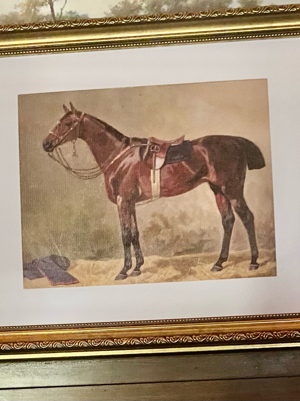 Styled Equestrian Art Display | Bundle 3+ Save 20% | Gold Frame Decor - Picture 4 of 4